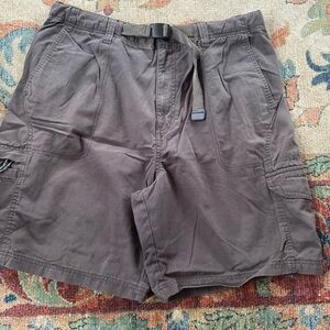 Columbia grey with belt cargo shorts